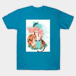 The witch and her pet tiger T-Shirt
